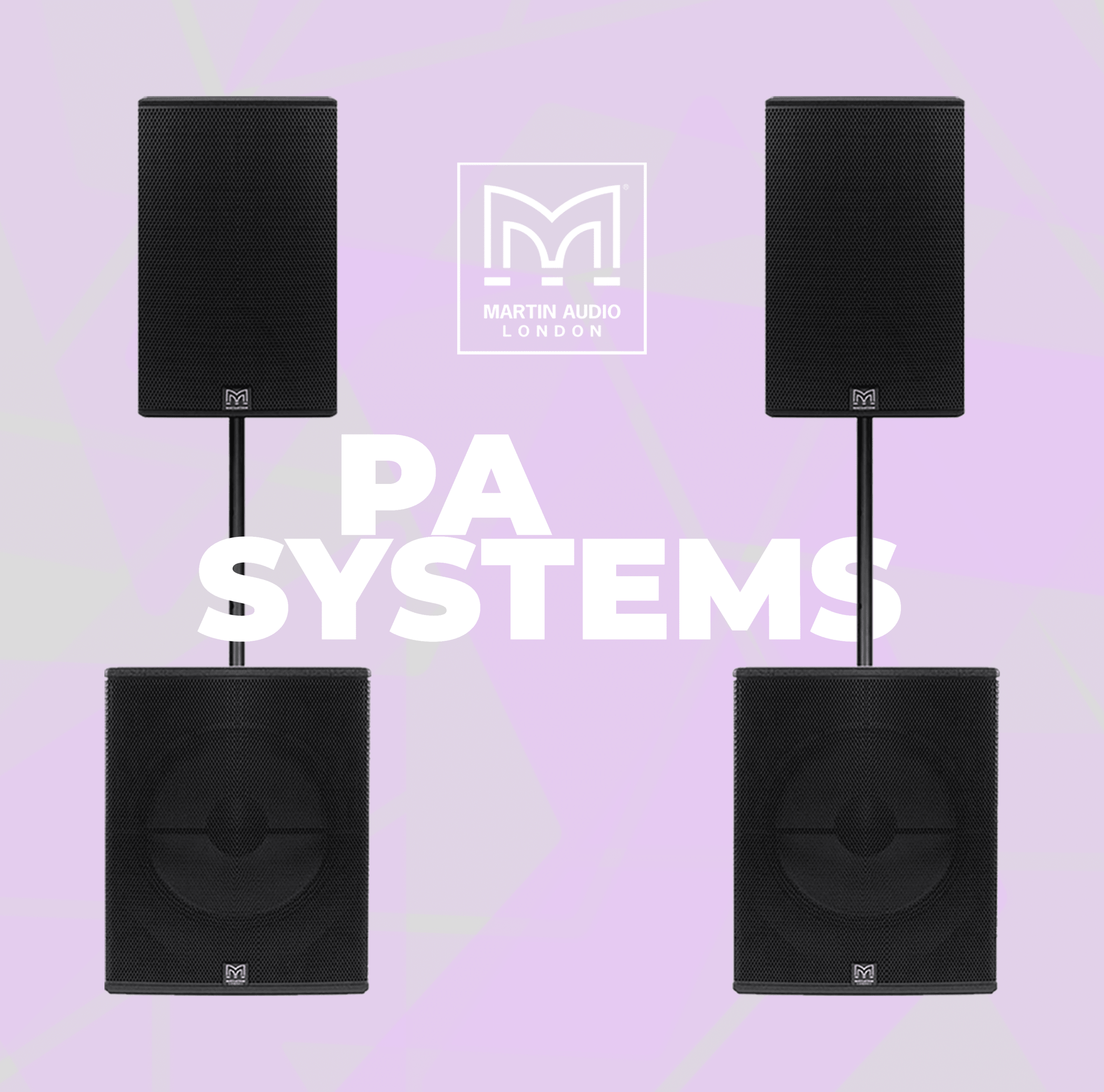 Image showing speaker systems that Moventra offer for hire