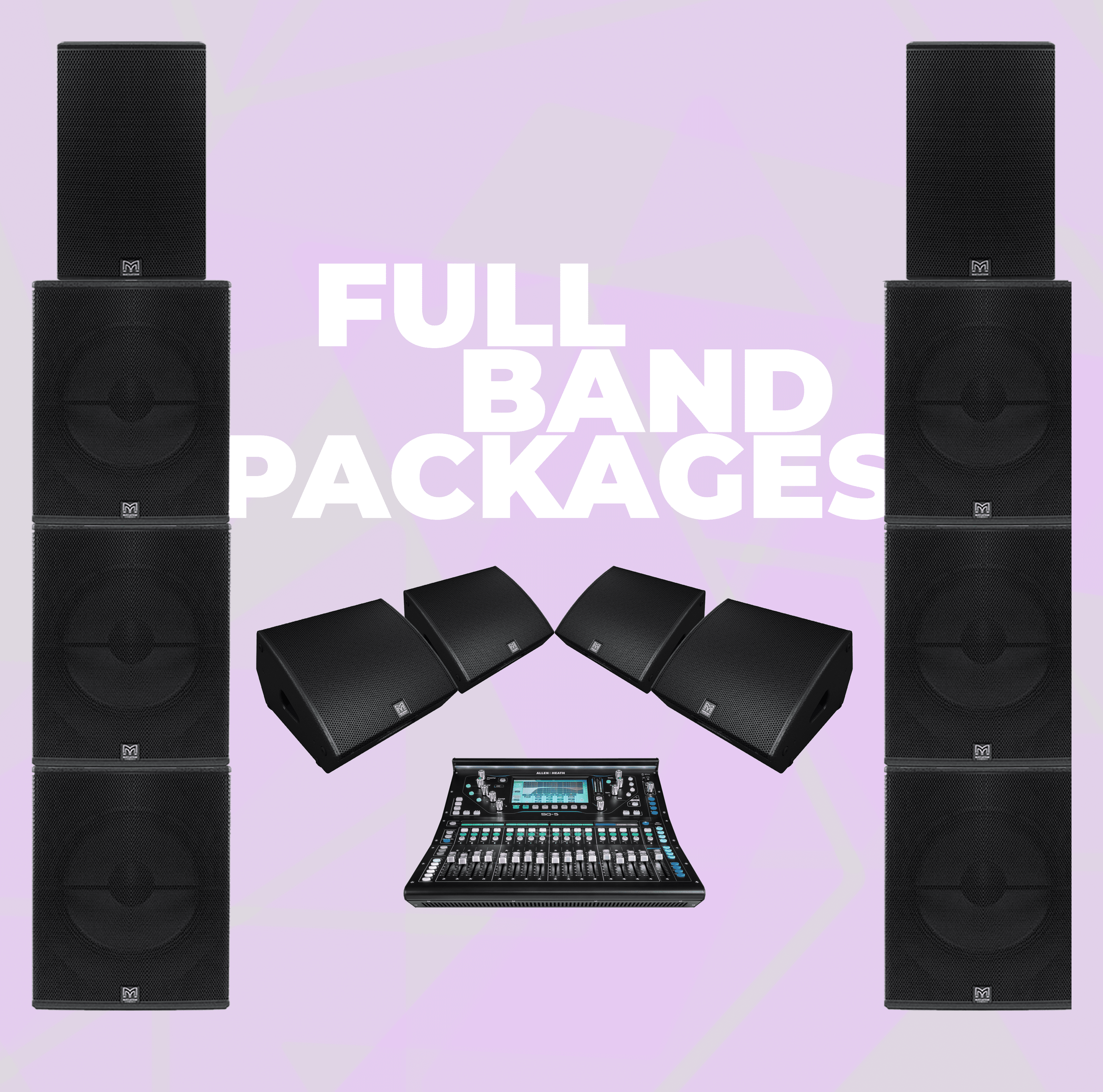 Image showing that Moventra offer PA system hire for bands
