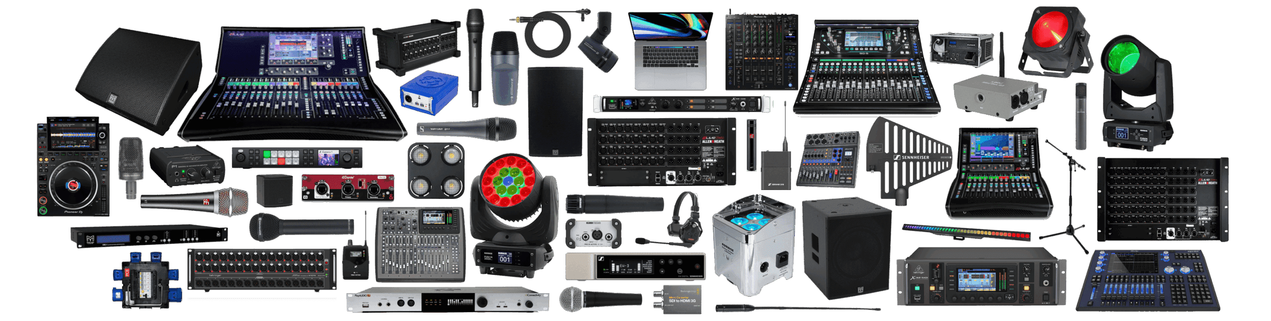Moventra has a wide range of Hire Equipment available to hire. Includes Lighting, Audio and Visual equipment.