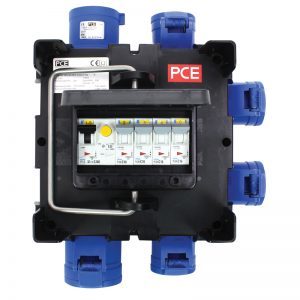 PCE 32A DISTRO BOX 16A OUT MCB RCBO