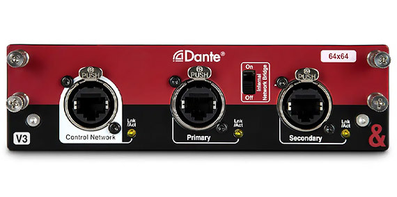 Allen & Heath DLive 64 x 64 Dante option card